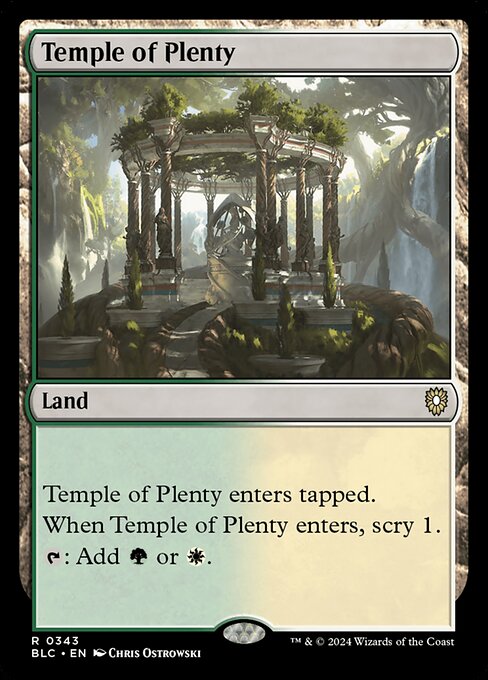 Temple of Plenty - Bloomburrow Commander