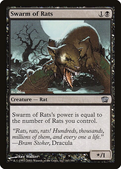 Swarm of Rats - Eighth Edition - Promo Foil