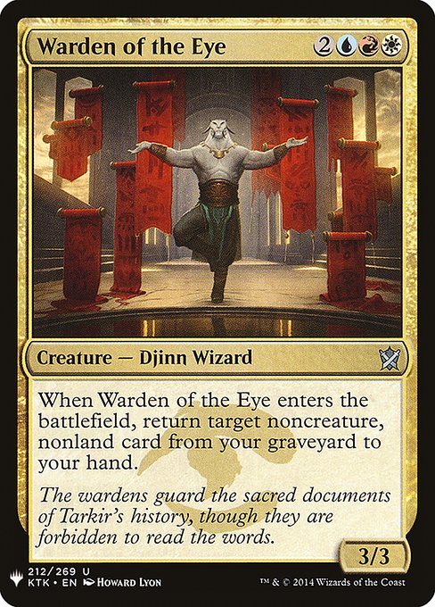 Warden of the Eye - The List