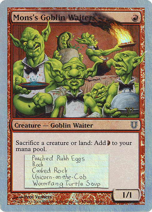 Mons's Goblin Waiters - Unhinged - Promo Foil