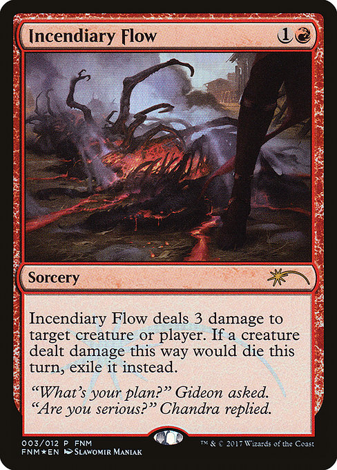 Incendiary Flow - Friday Night Magic 2017 - Promo Foil