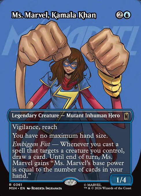 Ms. Marvel, Kamala Khan - Marvel Super Heroes - Borderless