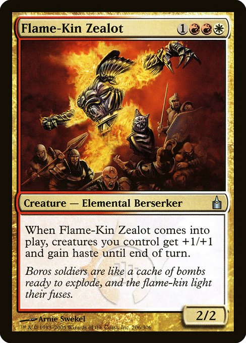 Flame-Kin Zealot - Ravnica: City of Guilds