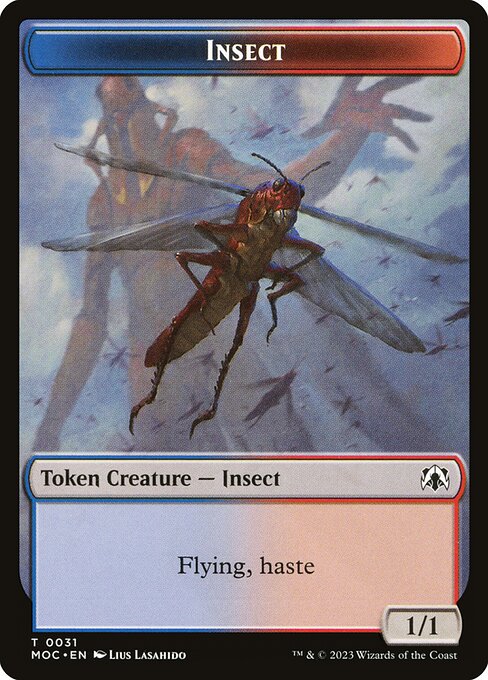 Insect - March of the Machine Commander Tokens