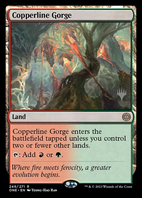 Copperline Gorge - Phyrexia: All Will Be One Promos