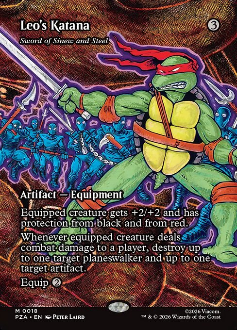 Leo's Katana (Sword of Sinew and Steel) - Teenage Mutant Ninja Turtles Source Material - Borderless
