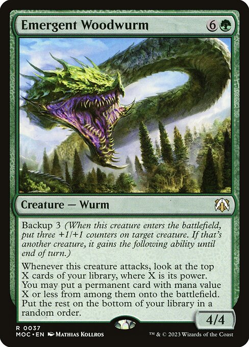 Emergent Woodwurm - March of the Machine Commander