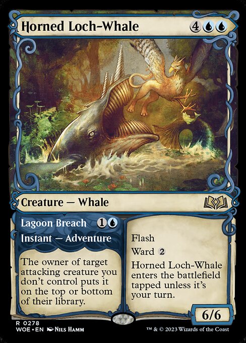 Horned Loch-Whale // Lagoon Breach - Wilds of Eldraine