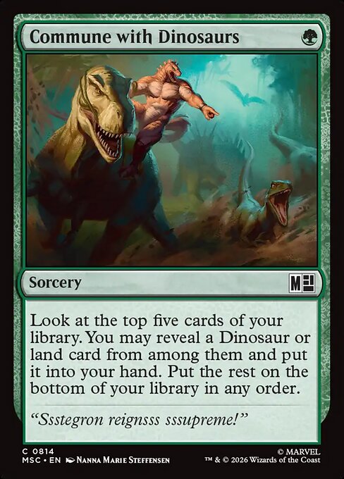 Commune with Dinosaurs - Marvel Super Heroes Commander