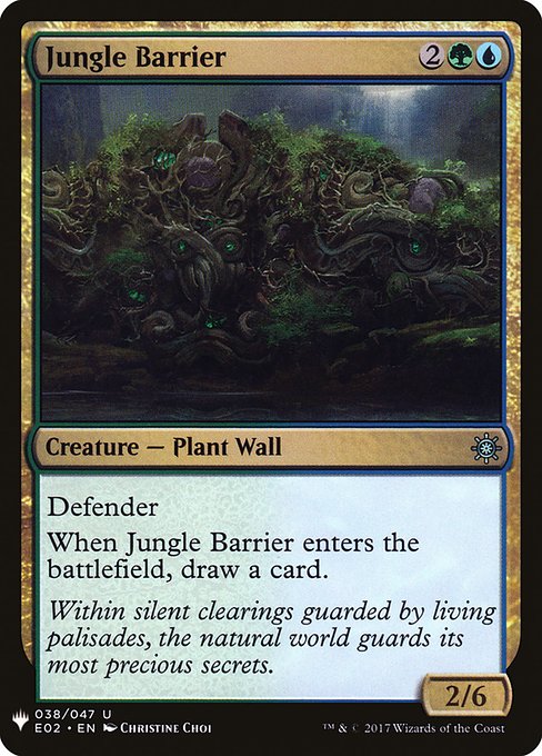 Jungle Barrier - The List