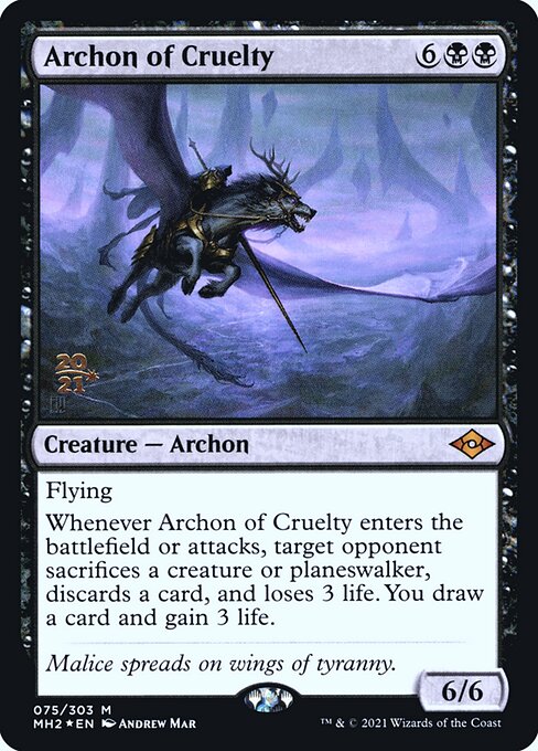 Archon of Cruelty - Modern Horizons 2 Promos - Promo Foil