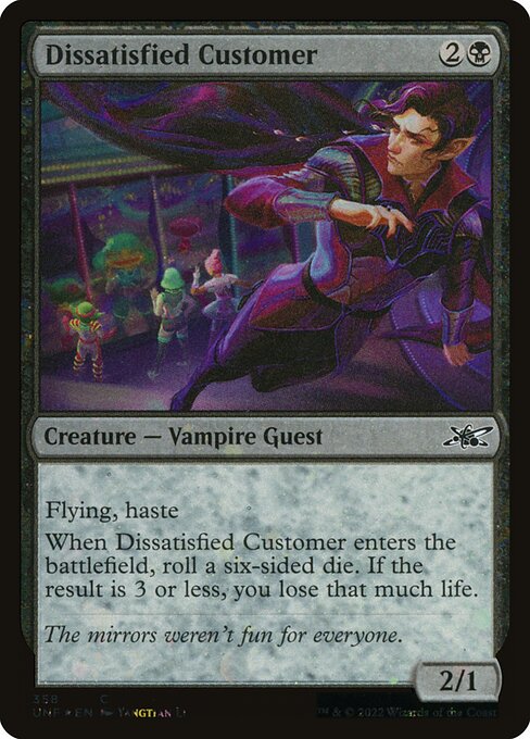 Dissatisfied Customer - Unfinity - Galaxy Foil