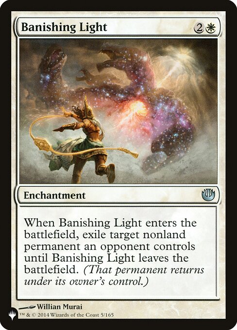 Banishing Light - The List