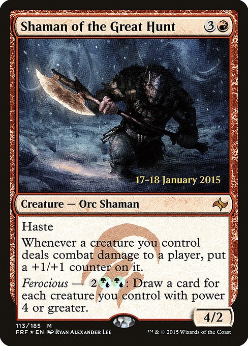 Shaman of the Great Hunt - Fate Reforged Promos - Promo Foil