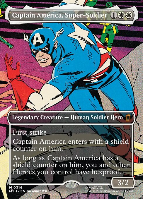 Captain America, Super-Soldier - Marvel Super Heroes - Borderless