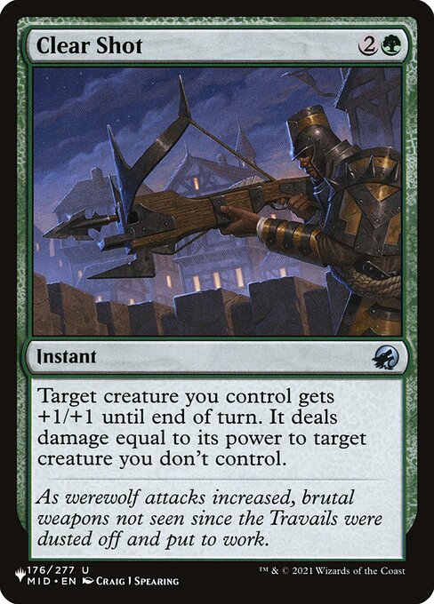 Clear Shot - The List