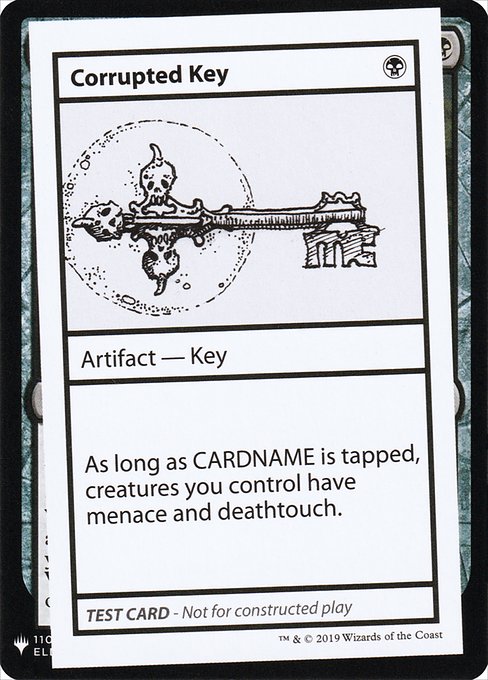 Corrupted Key - Mystery Booster Playtest Cards 2019