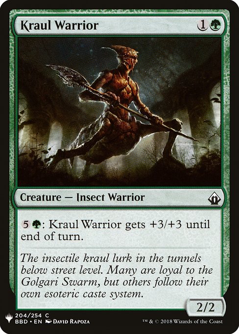 Kraul Warrior - The List