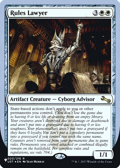 Rules Lawyer - The List (Unfinity Foil Edition) - Promo Foil