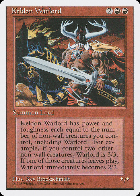 Keldon Warlord - Fourth Edition