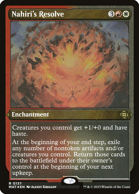 Nahiri's Resolve - March of the Machine: The Aftermath - Etched Foil