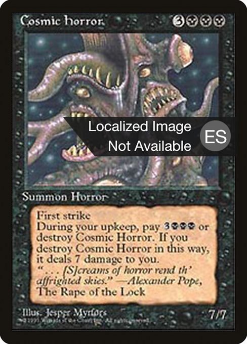 Horror cósmico (Cosmic Horror) - Fourth Edition Foreign Black Border