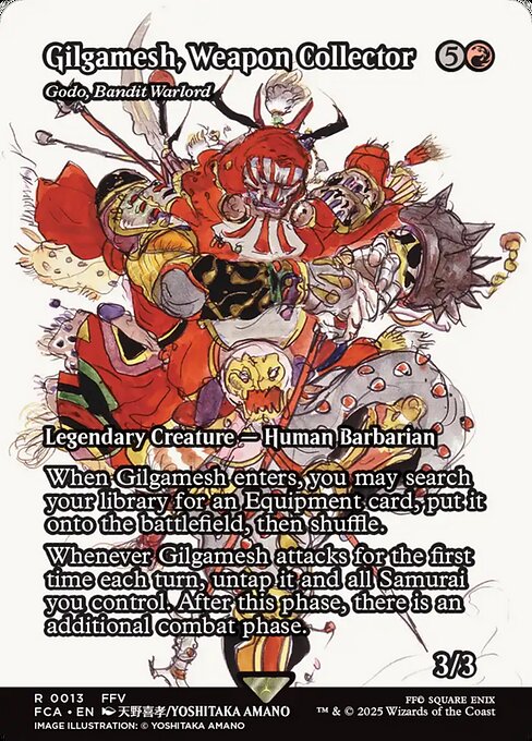 Gilgamesh, Weapon Collector (Godo, Bandit Warlord) - Final Fantasy: Through the Ages - Borderless