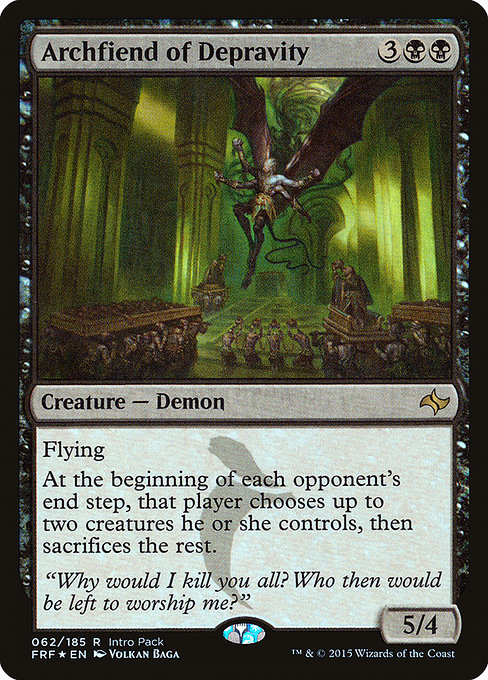 Archfiend of Depravity - Fate Reforged Promos - Promo Foil