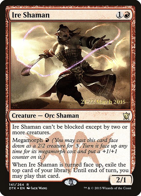 Ire Shaman - Dragons of Tarkir Promos - Promo Foil