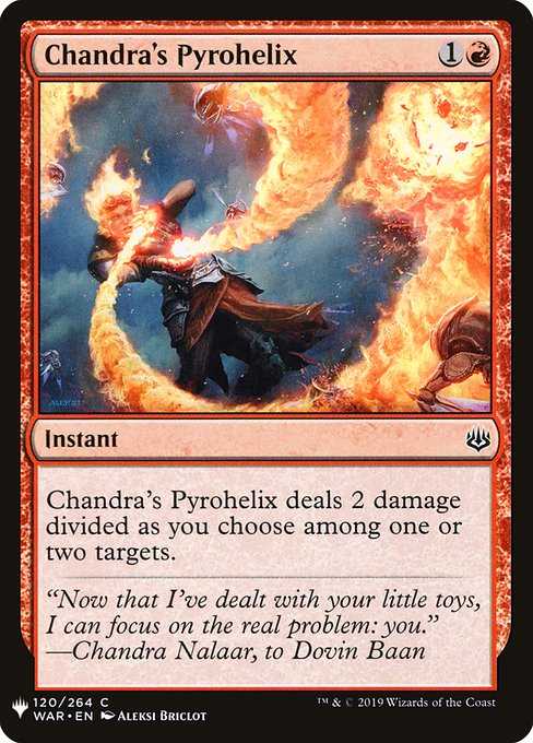 Chandra's Pyrohelix - The List