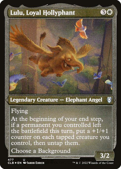 Lulu, Loyal Hollyphant - Commander Legends: Battle for Baldur's Gate - Etched Foil