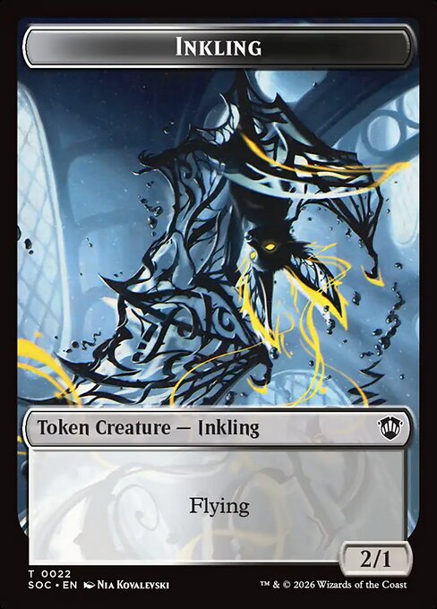 Inkling - Secrets of Strixhaven Commander Tokens