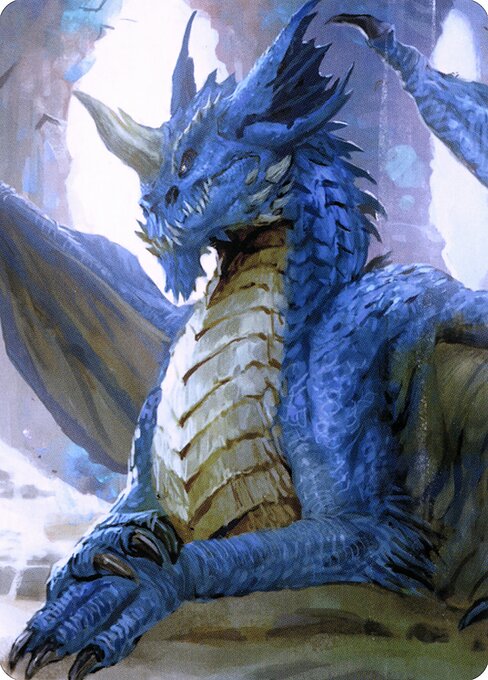 Young Blue Dragon - Battle for Baldur's Gate Art Series - Borderless