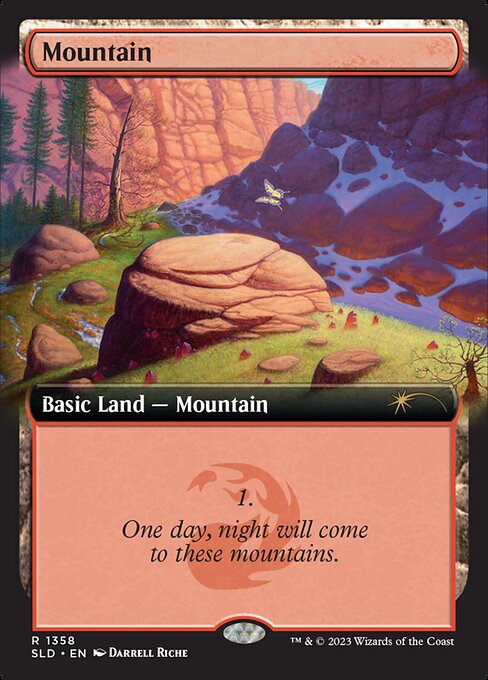Mountain - Secret Lair Drop - Extended Art