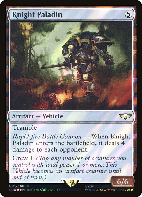 Knight Paladin - Warhammer 40,000 Commander - Surge Foil