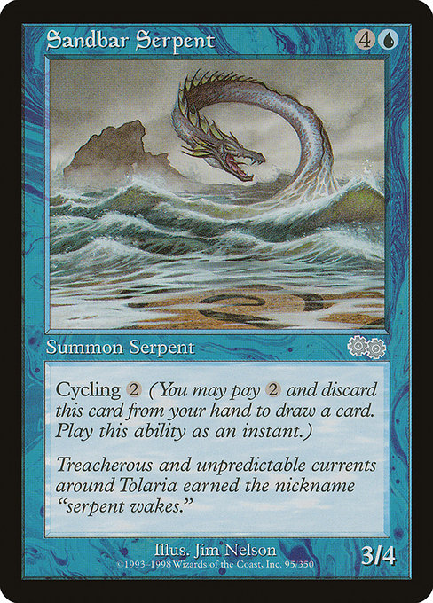 Sandbar Serpent - Urza's Saga