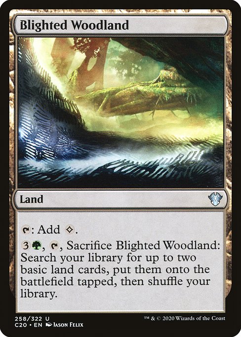 Blighted Woodland - Commander 2020