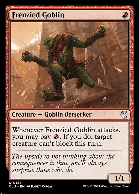 Frenzied Goblin - Ravnica: Clue Edition