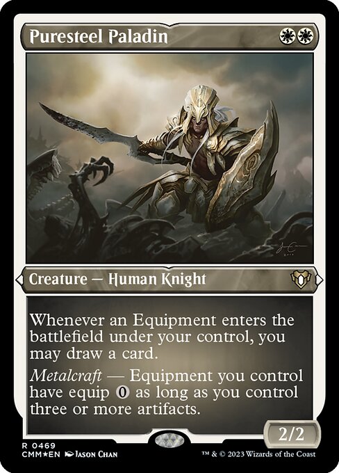 Puresteel Paladin - Commander Masters - Etched Foil