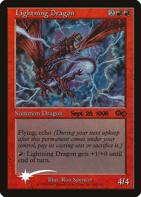 Lightning Dragon - Urza's Saga Promos - Promo Foil