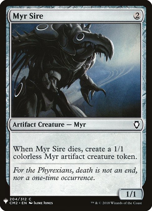 Myr Sire - The List