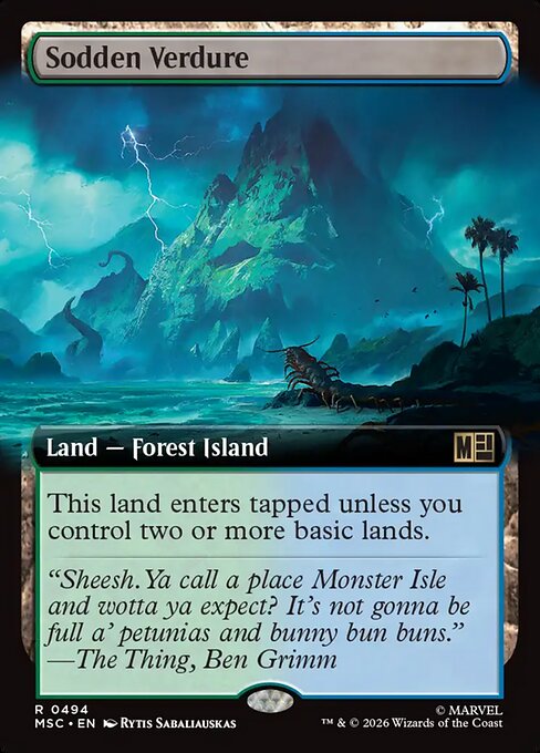 Sodden Verdure - Marvel Super Heroes Commander - Extended Art