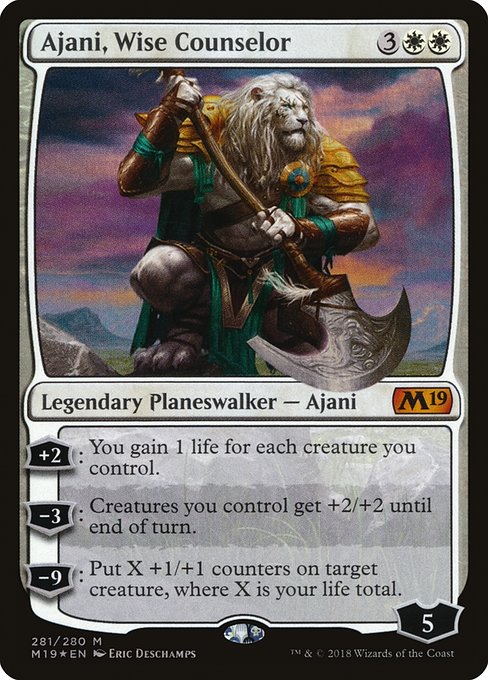 Ajani, Wise Counselor - Core Set 2019 - Promo Foil