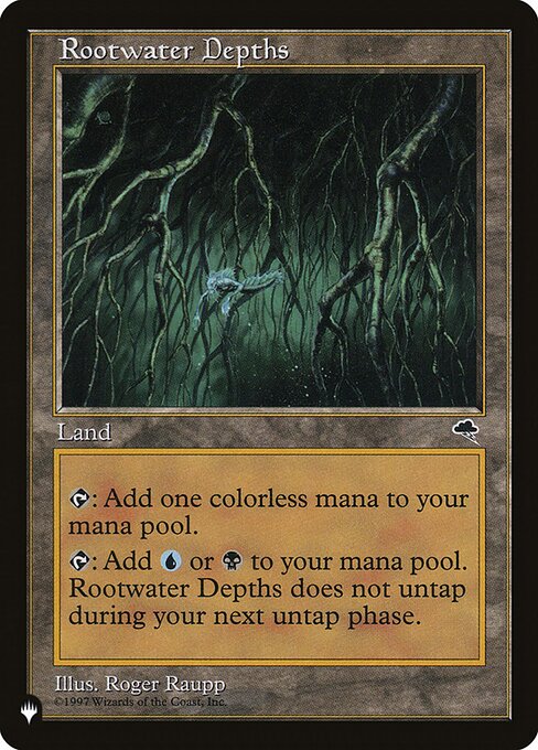 Rootwater Depths - The List