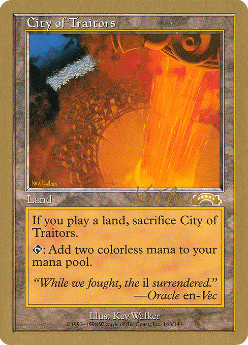 City of Traitors - World Championship Decks 1999