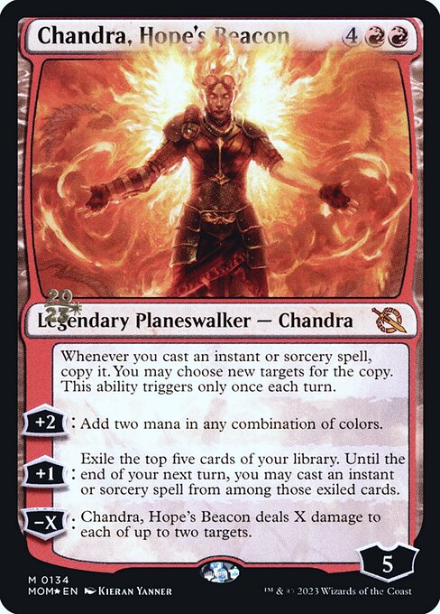 Chandra, Hope's Beacon - March of the Machine Promos - Promo Foil