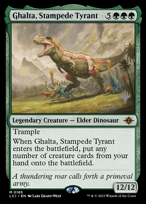 Ghalta, Stampede Tyrant - The Lost Caverns of Ixalan Promos
