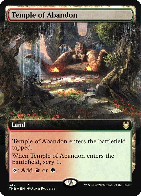 Temple of Abandon - Theros Beyond Death - Promo Foil