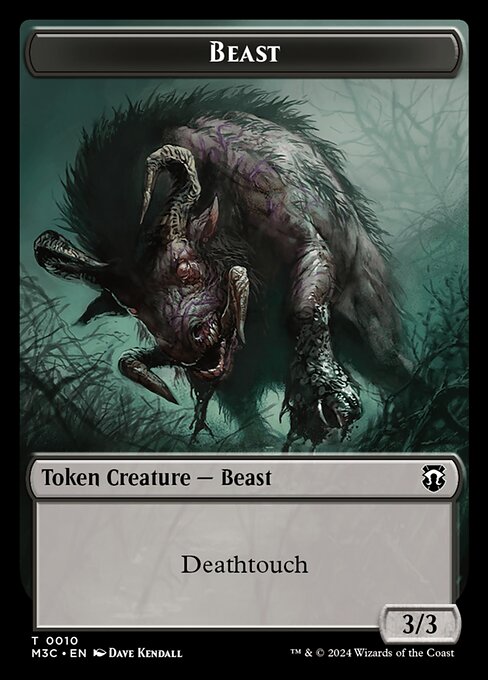 Beast - Modern Horizons 3 Commander Tokens