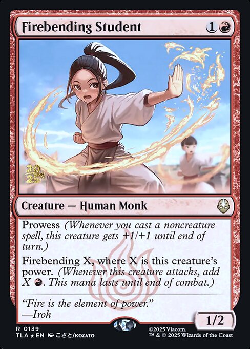 Firebending Student - Avatar: The Last Airbender Promos